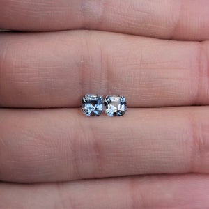 1.33ctw Grey Spinel Matched Pair