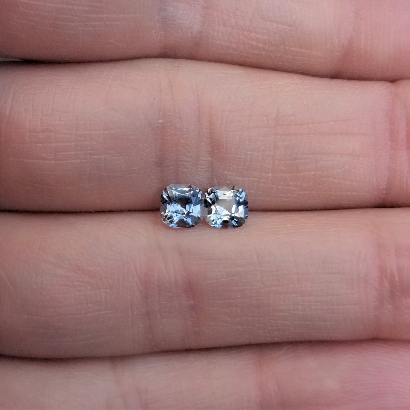 1.33ctw Grey Spinel Matched Pair