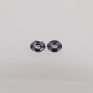 1.94ctw Grey Spinel Matched Pair